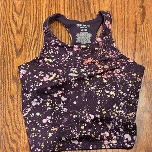 Tek Gear Kids Splatter Tank Top - Black and Pink